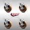 Service Caster 5 Inch SS High Temp Phenolic Wheel Swivel Bolt Hole Caster Set with Brake SCC SCC-SSBH20S514-PHSHT-TLB-4 - alternate 2